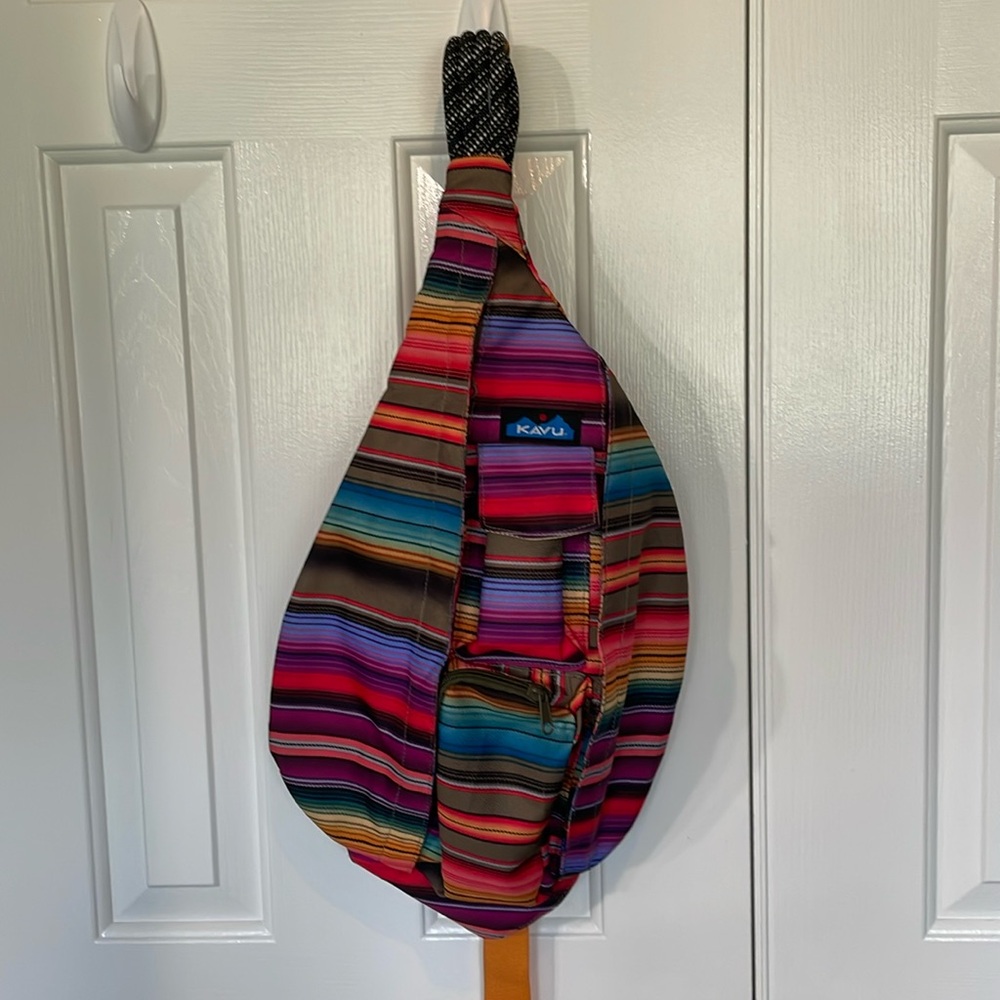 KAVU Crossbody Bag Multi Color 4 Compartments. Excellent condition.